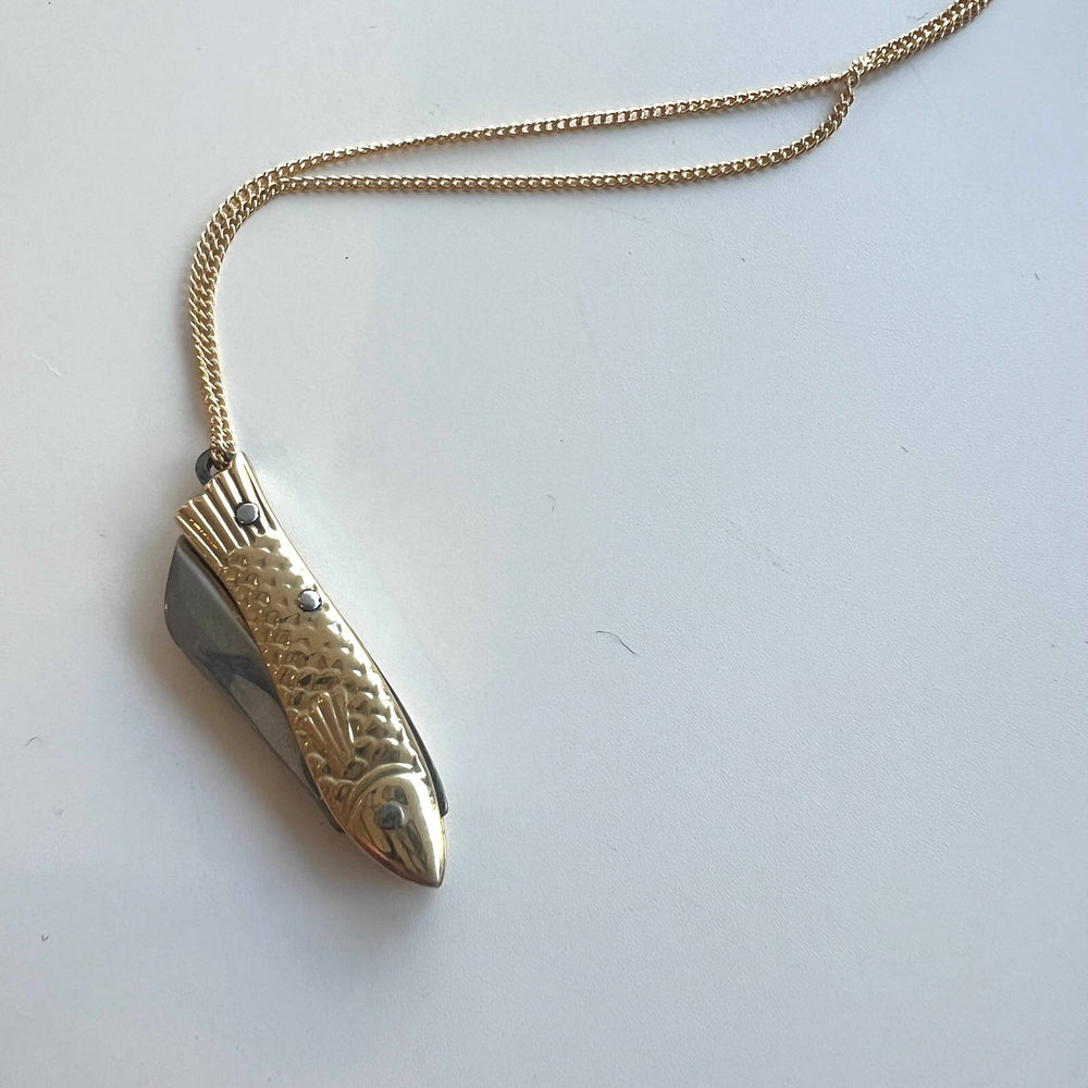 Sardine Pocket Knife Necklace