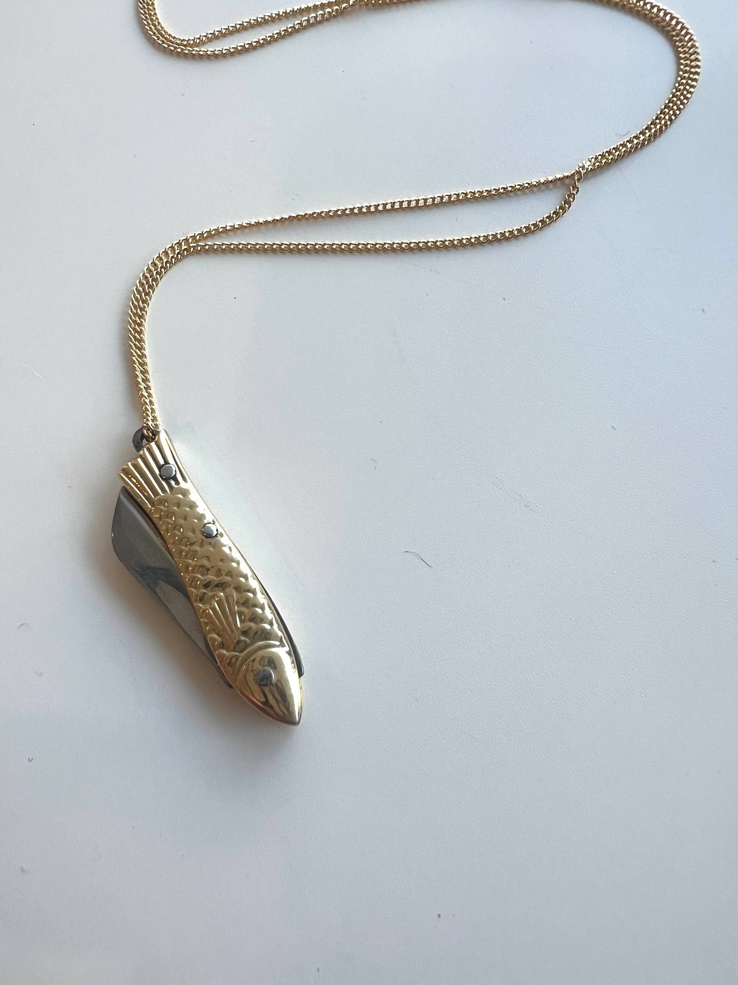 Sardine Pocket Knife Necklace