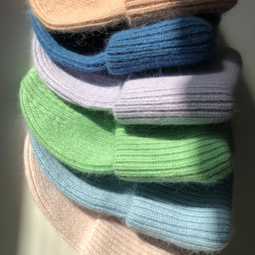 
                      
                        Angora Wool Beanie - Baby Blue
                      
                    