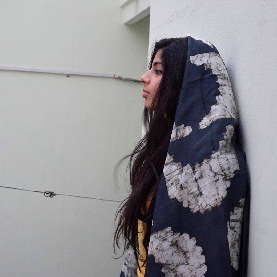 
                      
                        Cotton Silk Block Print Scarf - Sunset
                      
                    