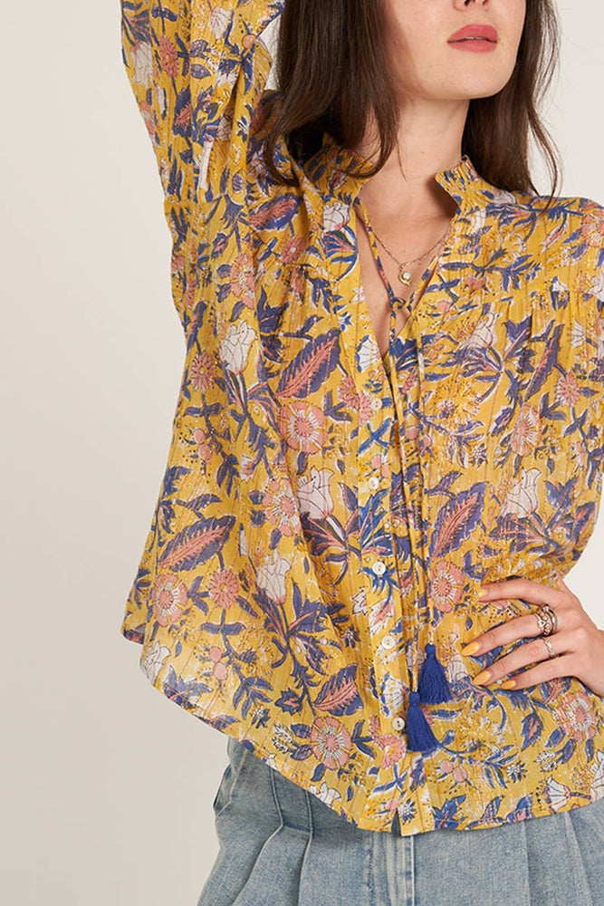 
                      
                        3/4 Sleeve Peasant Top - Ochre
                      
                    