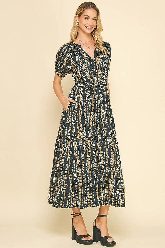 
                      
                        Printed Tiered Maxi Dress
                      
                    
