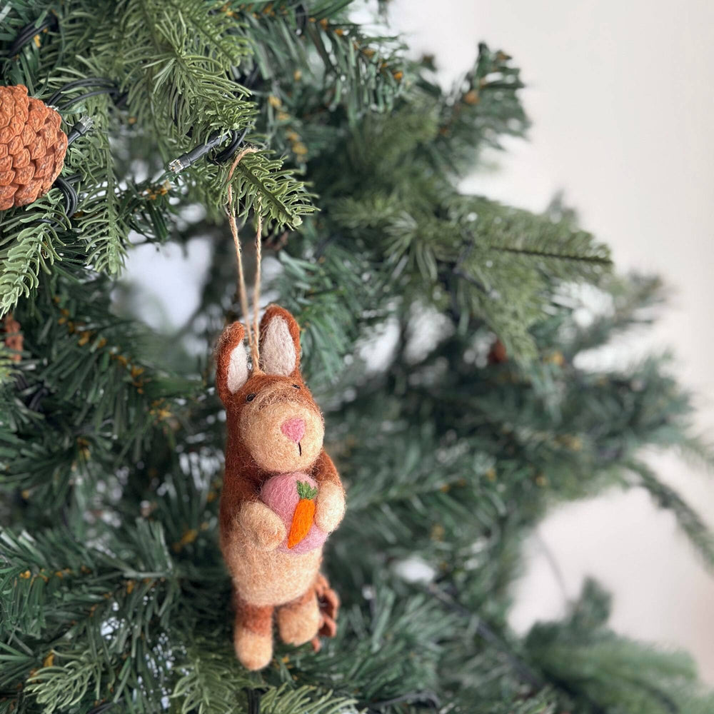 Brown Bunny Ornament