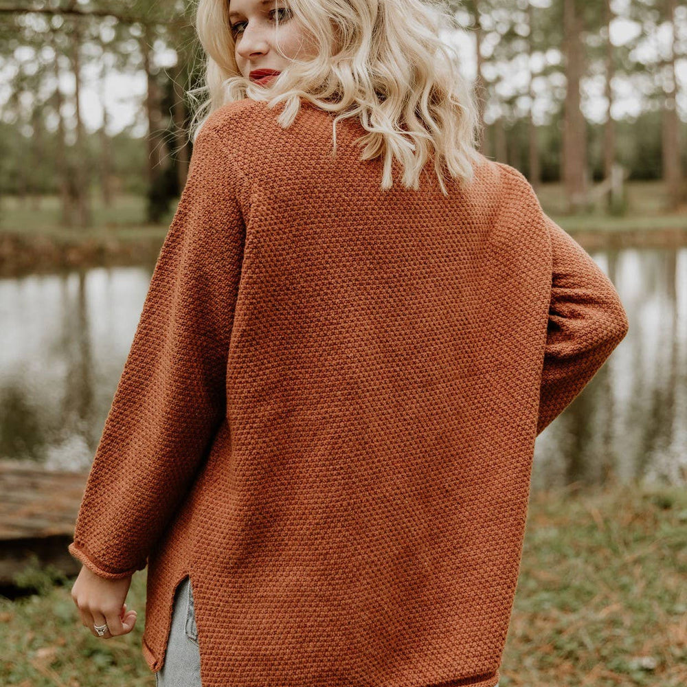 
                      
                        Rolled Neck Sweater - Rust
                      
                    
