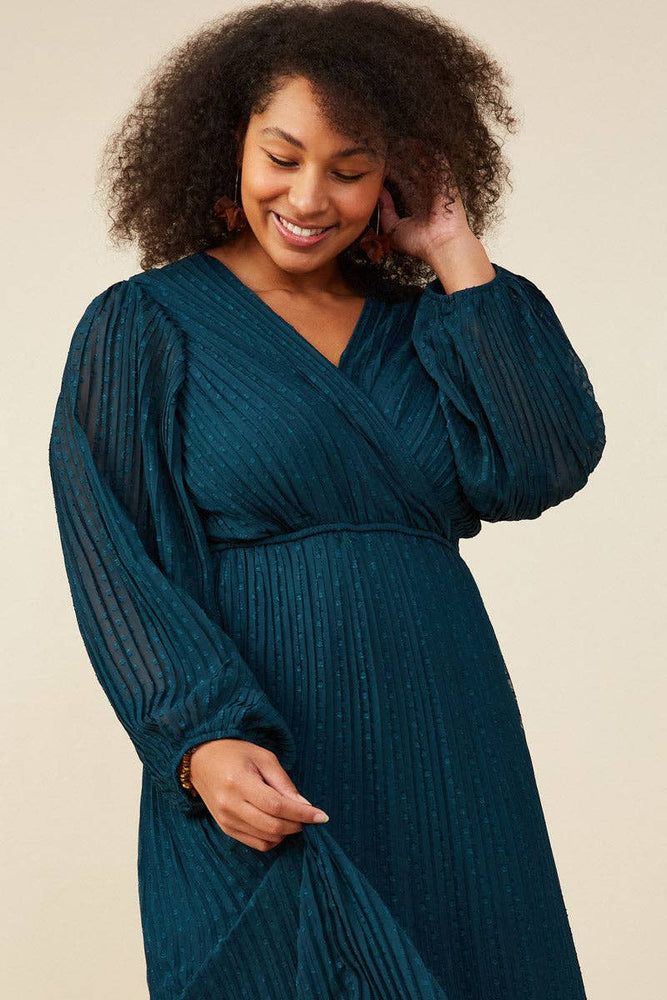 
                      
                        Pleated Holiday Dress - Teal
                      
                    