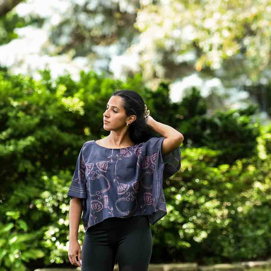 
                      
                        Cotton Silk Crop Top - Danish
                      
                    