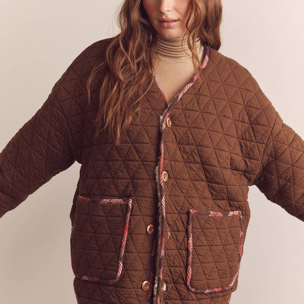 
                      
                        Sherpa Reversible Coat - Brown/Oatmeal
                      
                    