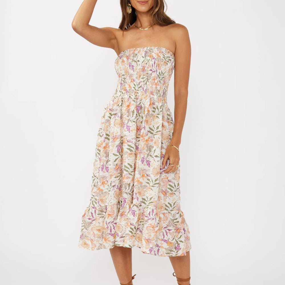 
                      
                        Convertible Floral Smocked Skirt
                      
                    