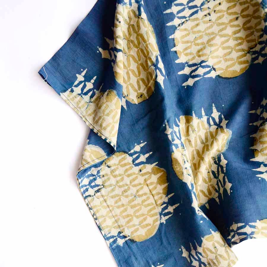 
                      
                        Block Print Crop Top - Blue IRA
                      
                    