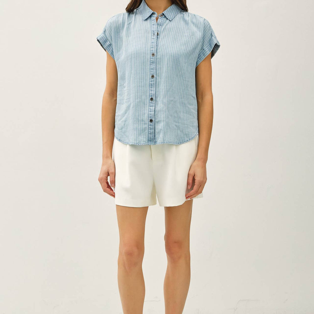 
                      
                        Tencel Button Up - Blue
                      
                    