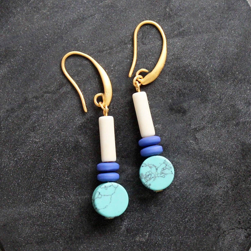 
                      
                        Turquoise and Cobalt Earrings
                      
                    