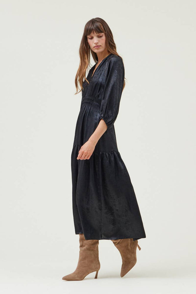 
                      
                        Holiday Dress with 3/4 sleeves - Black
                      
                    