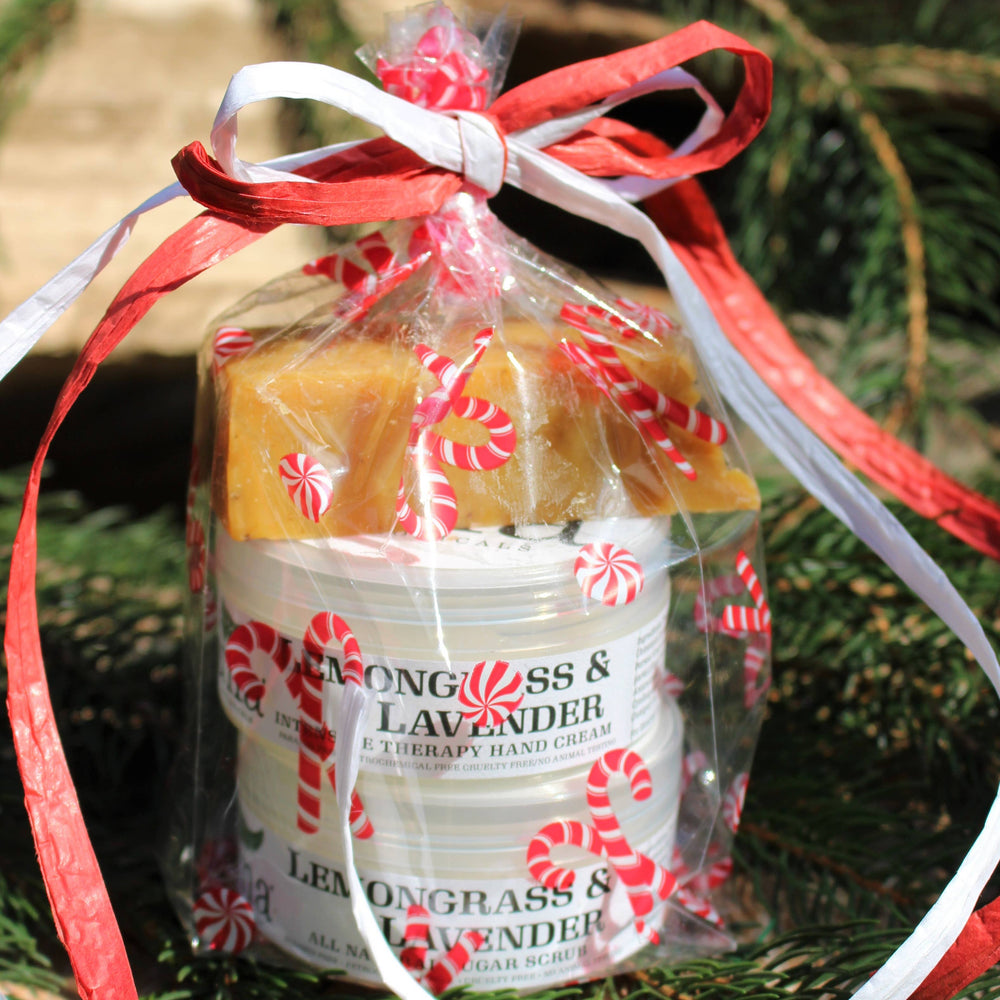 
                      
                        Holiday Cheer Bundle: Body Butter, Sugar Scrub, & Soap
                      
                    