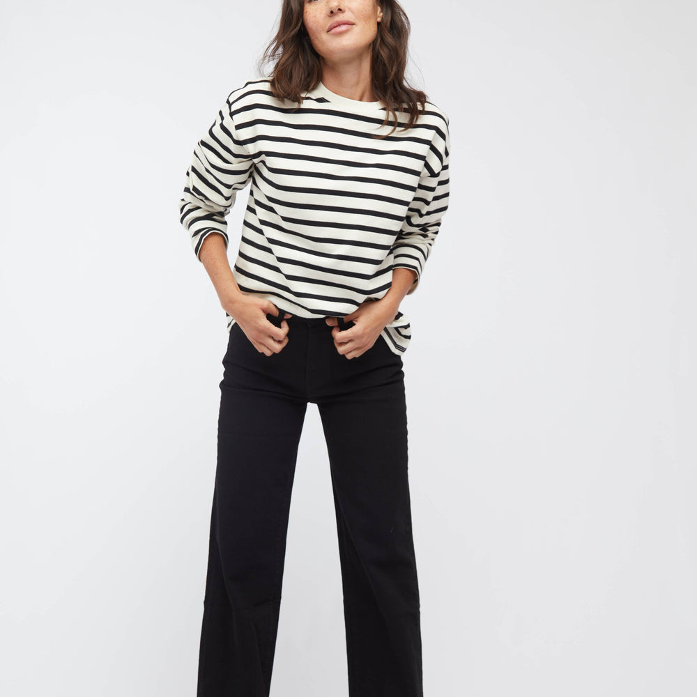 Aberdeen Ankle Crop Jean - Black