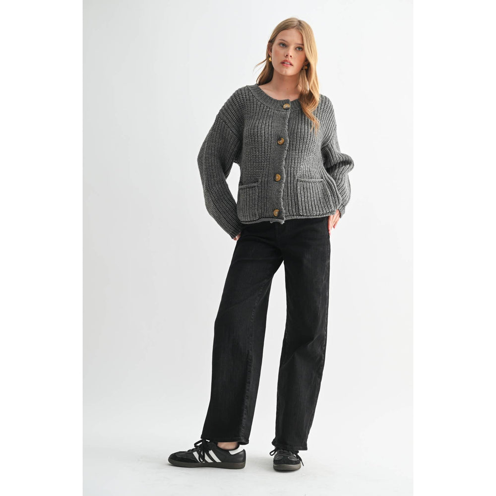 
                      
                        Chunky Cardigan - Grey
                      
                    