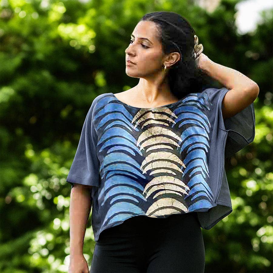Cotton Silk Crop Top - Crescent