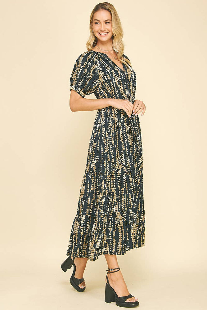 
                      
                        Printed Tiered Maxi Dress
                      
                    
