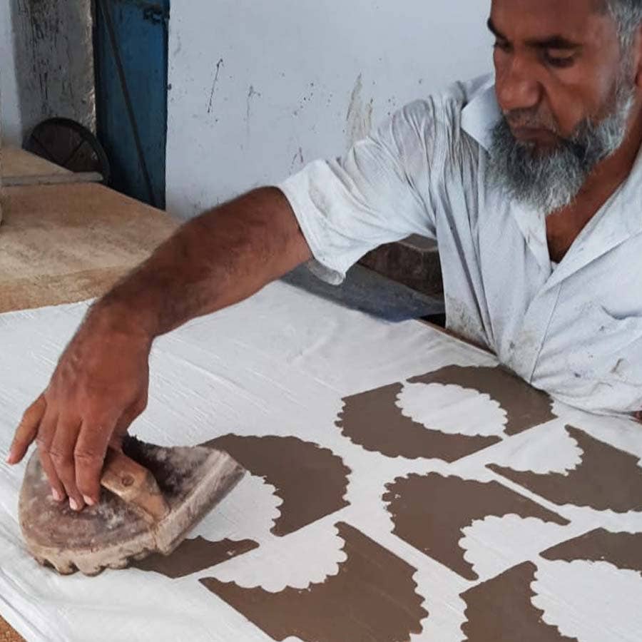 
                      
                        Cotton Silk Block Print Scarf - Sunset
                      
                    
