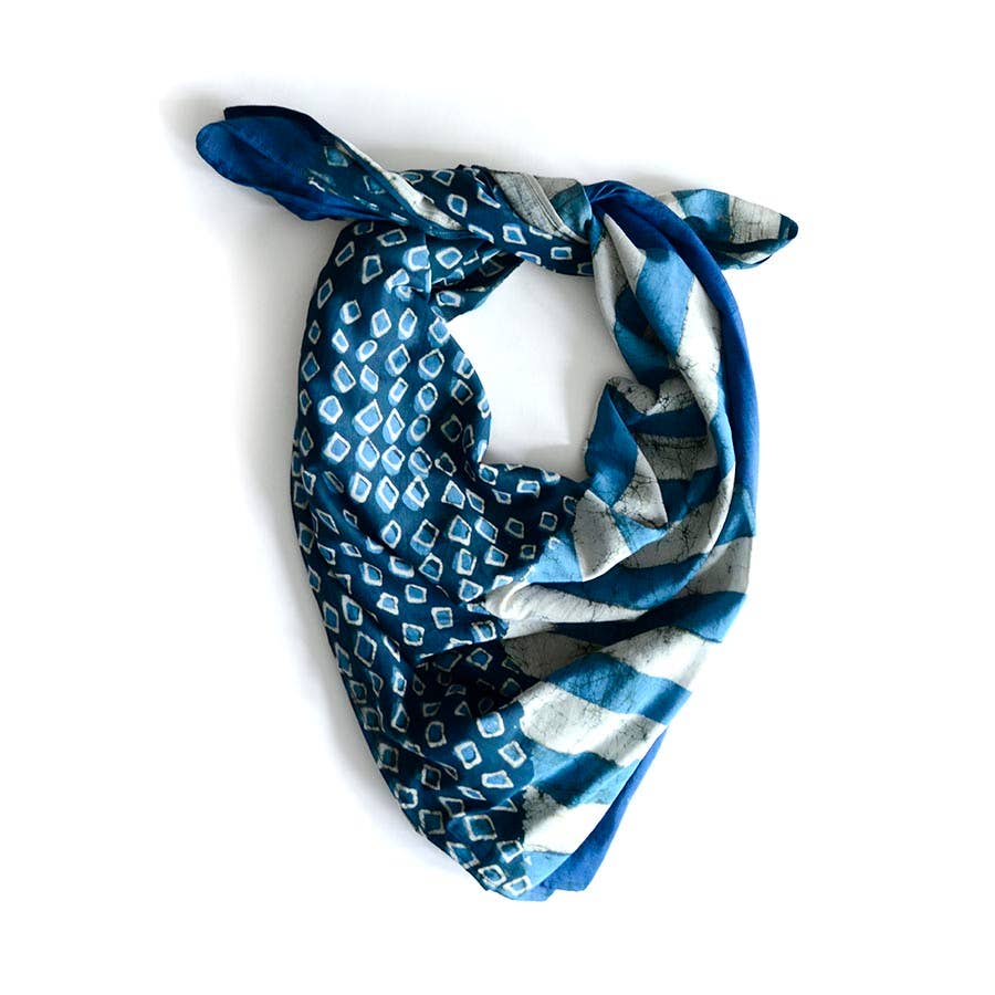 
                      
                        Cotton Silk Block Print Scarf - Pintu
                      
                    