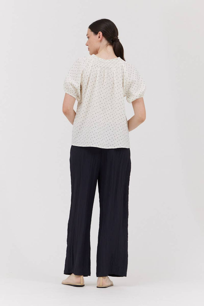 
                      
                        Ditsy Print Blouse - White
                      
                    