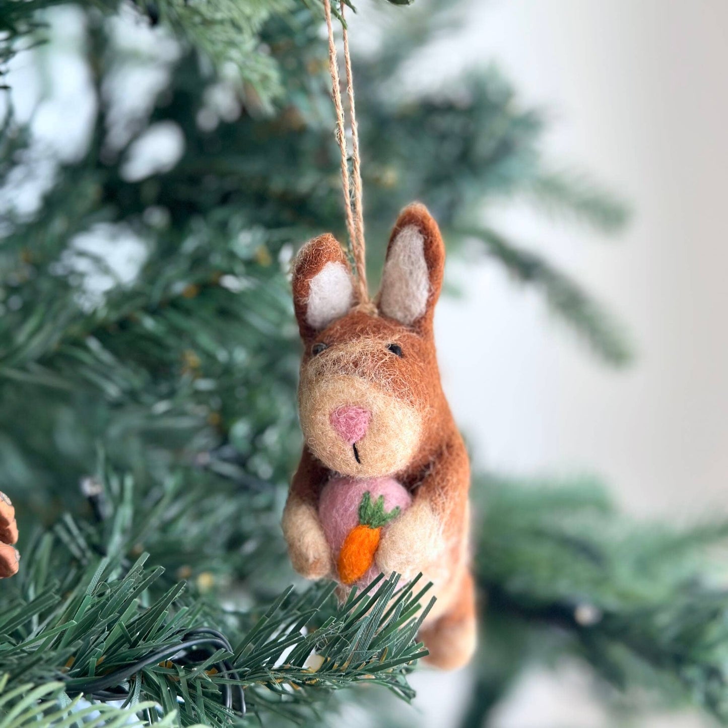 Brown Bunny Ornament