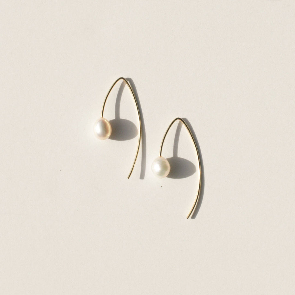 Pearl Threader Earrings