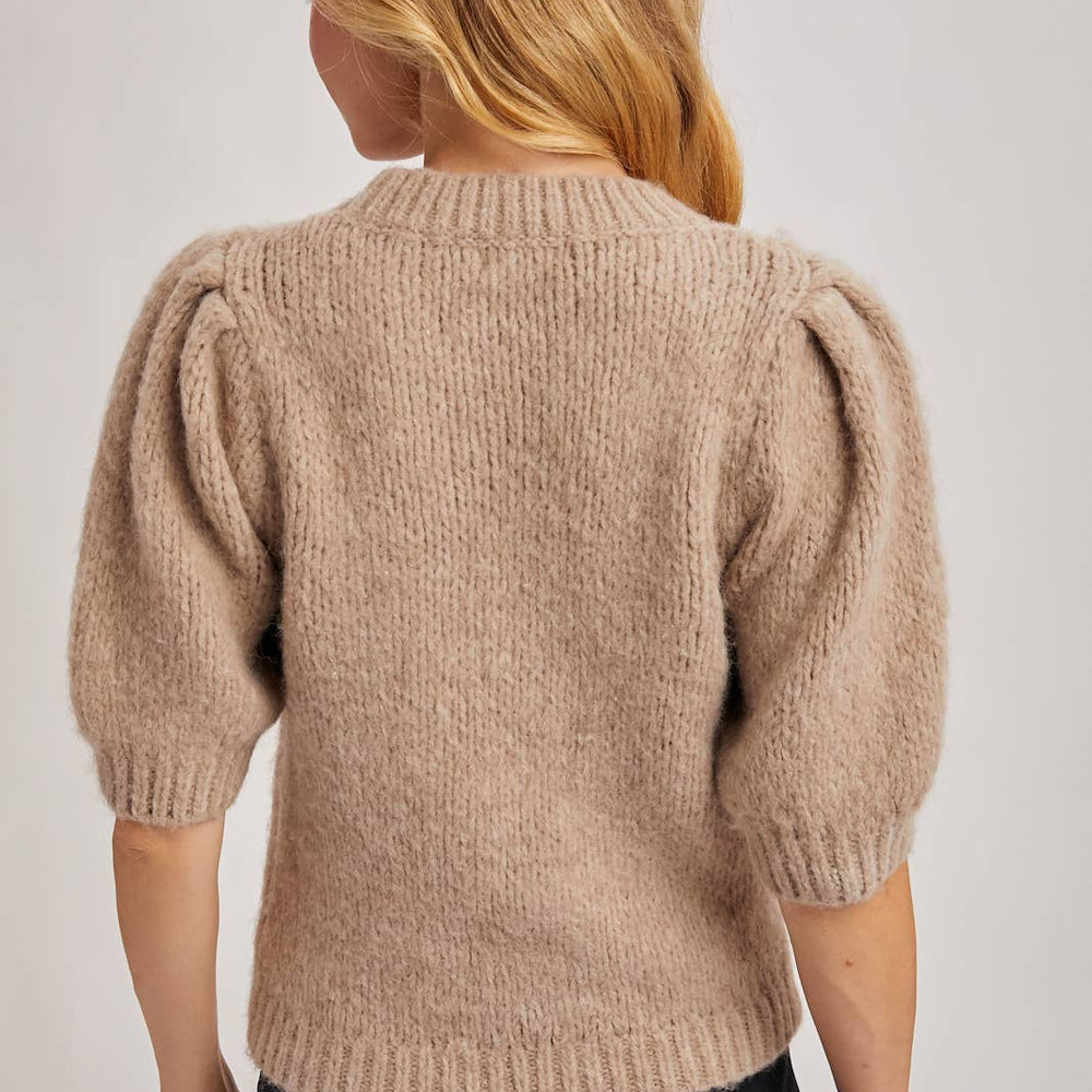 
                      
                        Puff Sleeved Sweater - Oatmeal
                      
                    