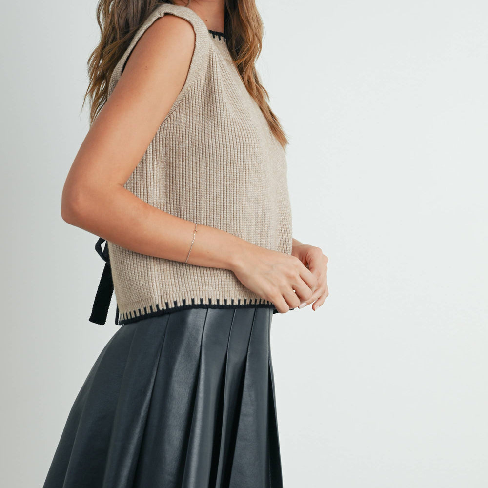 
                      
                        Ribbed Sweater Vest - Taupe
                      
                    