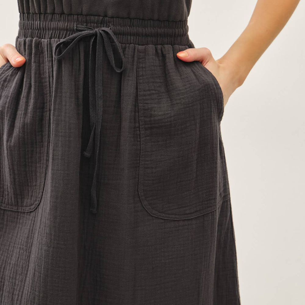 
                      
                        Cotton Tank Dress - Charcoal
                      
                    