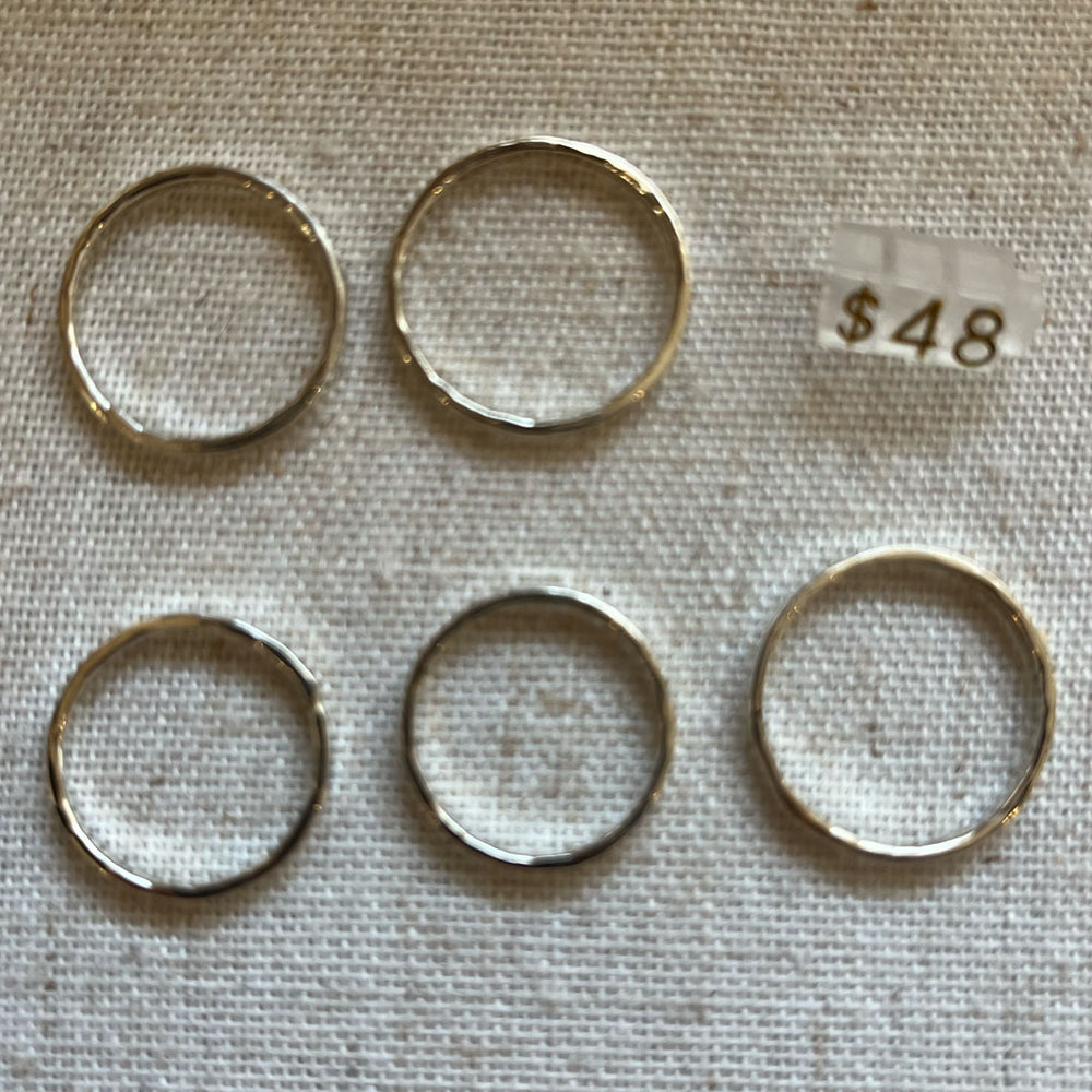 Sterling Silver Stackable Rings - 3mm Thick