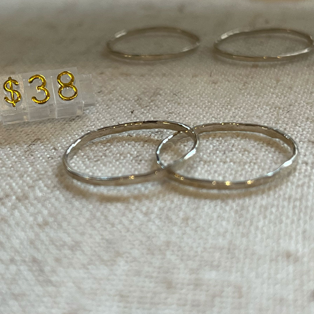 Sterling Silver Stackable Rings - 2mm Thick