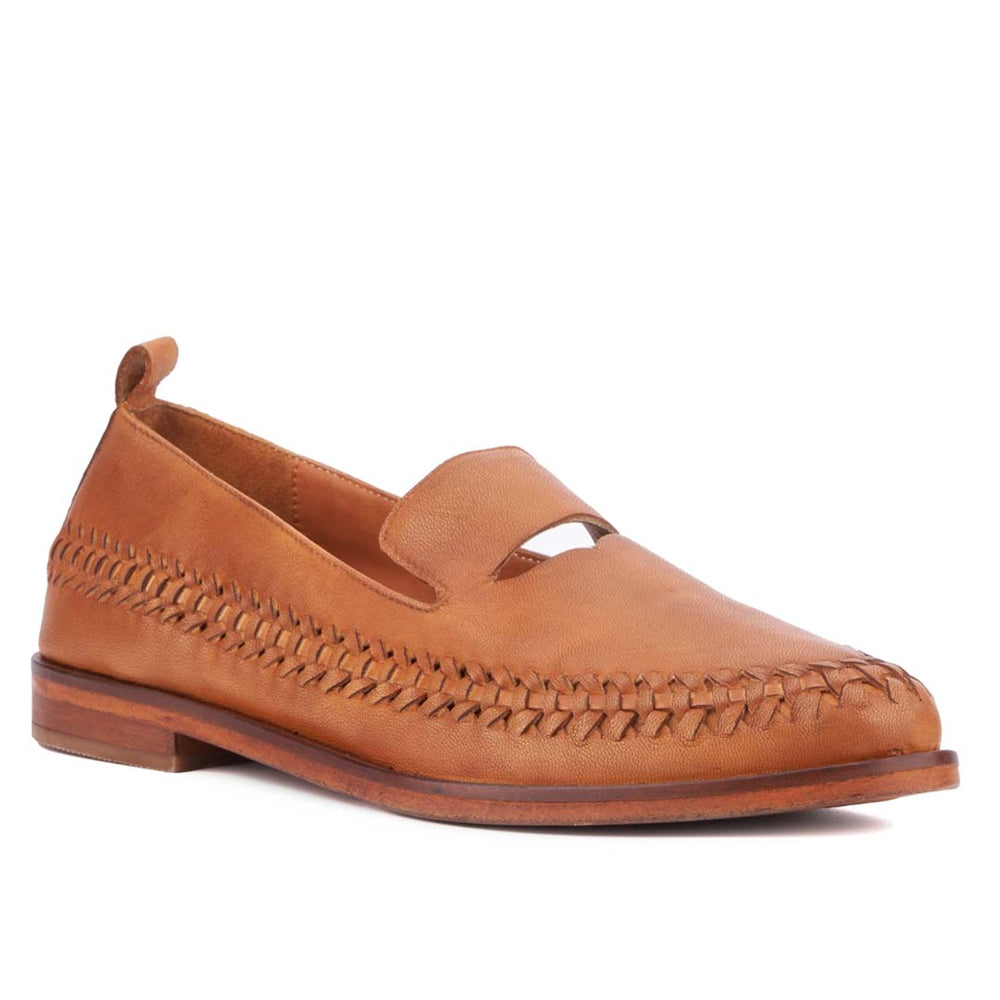 Woven Loafer- Cognac