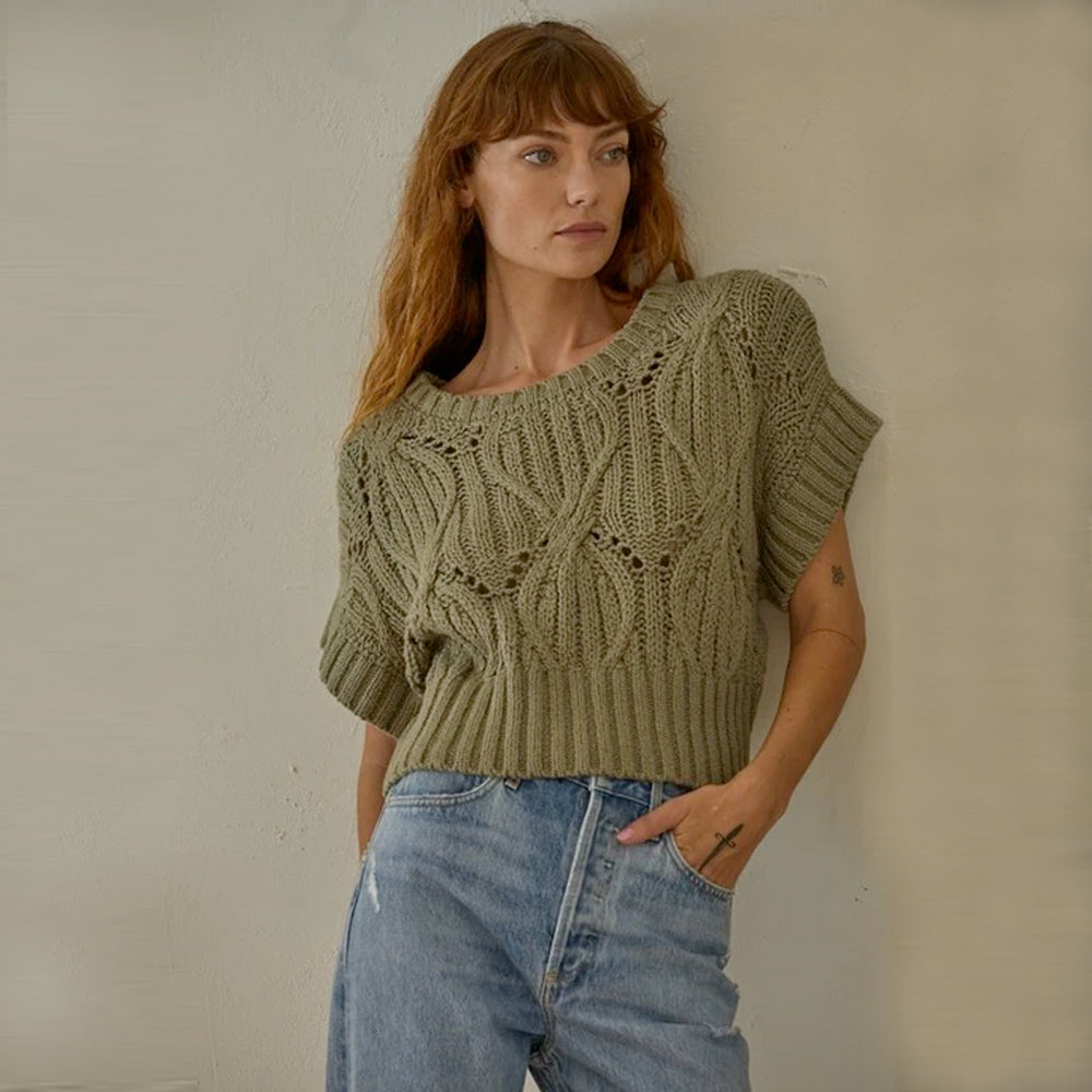 Crochet Top - Olive