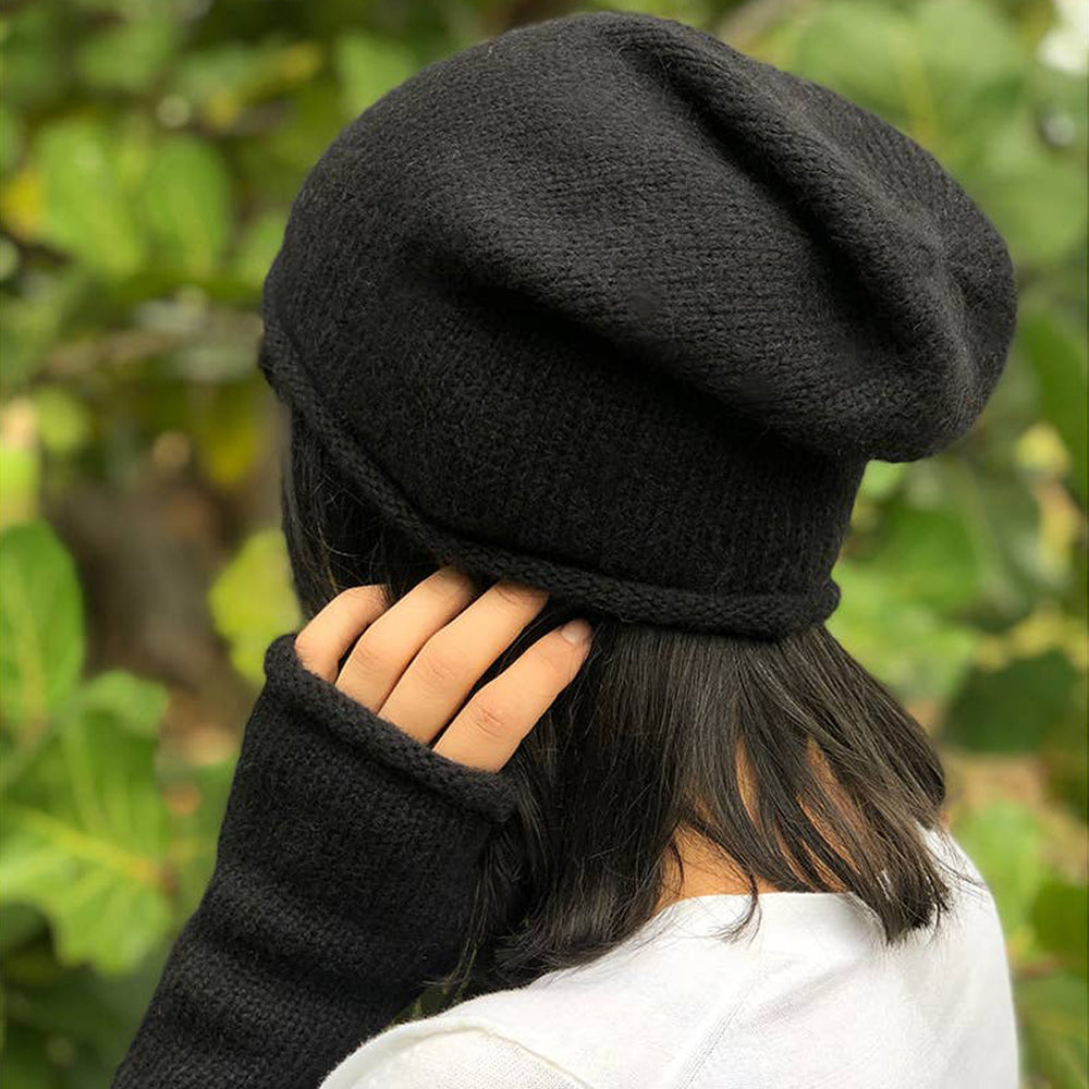 Alpaca Beanie - Black