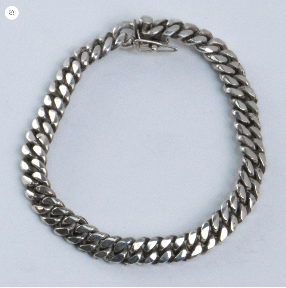 Handmade 8mm Cuban Link Bracelet - Sterling Silver