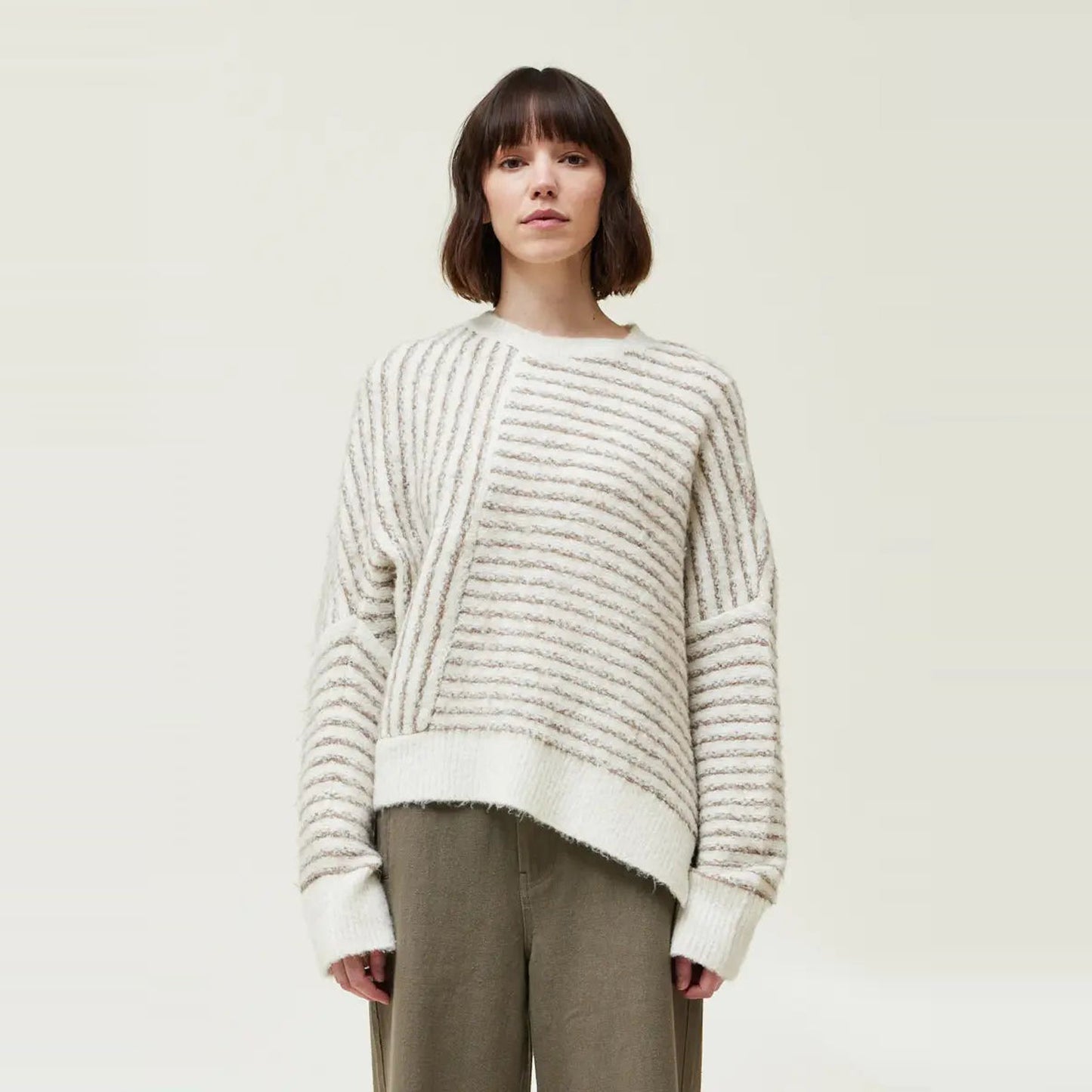 Asymetric Sweater - Stripe