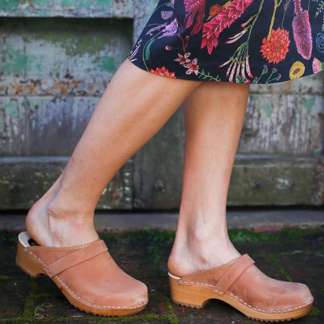 Gretta Clogs - Terracotta