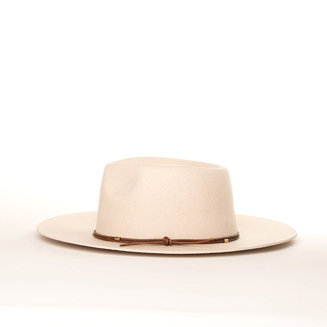 Lennox Wool Fedora in Buff