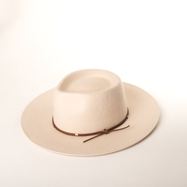 
                      
                        Lennox Wool Fedora in Buff
                      
                    