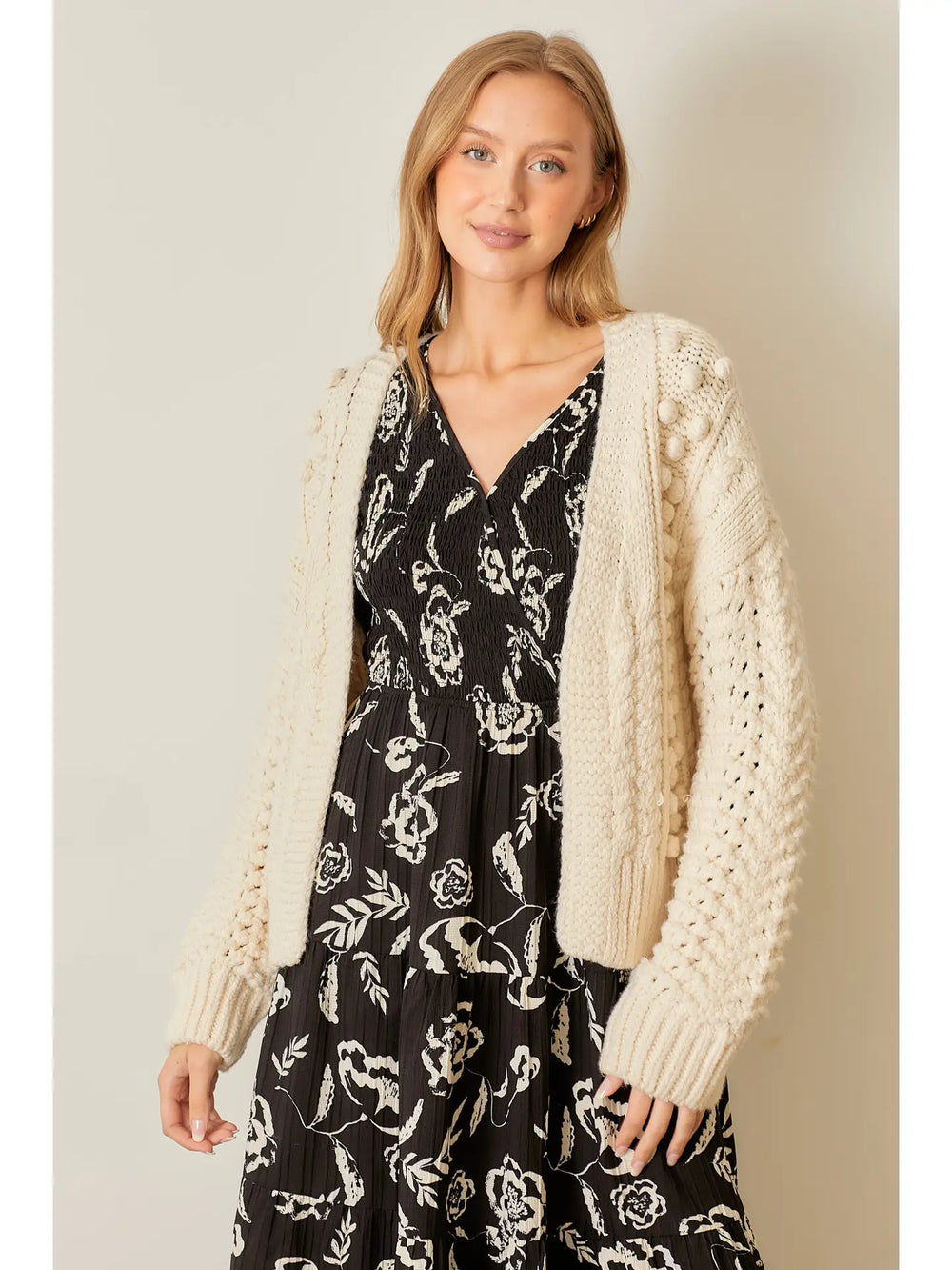 Pom Pom Cardigan