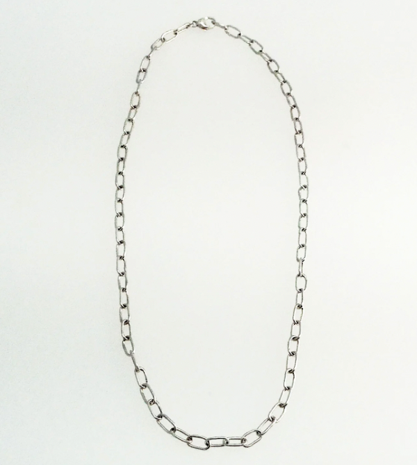 Long Paper Clip Necklace - Sterling Silver