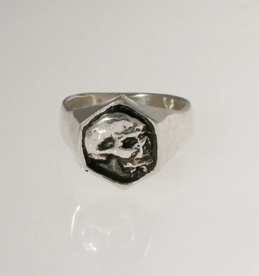 Skull Signet Ring - Sz 9