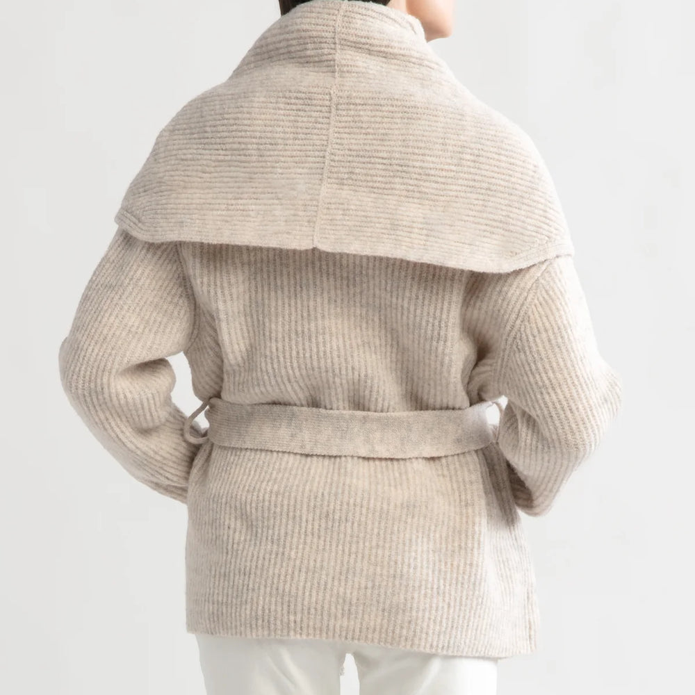 
                      
                        Shawl Collar Belt Cardigan - Oatmeal
                      
                    