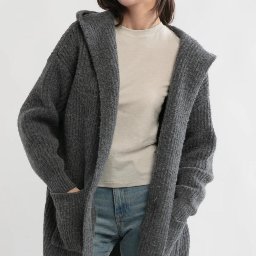 
                      
                        Lazy Day Hooded Cardigan - Charcoal
                      
                    