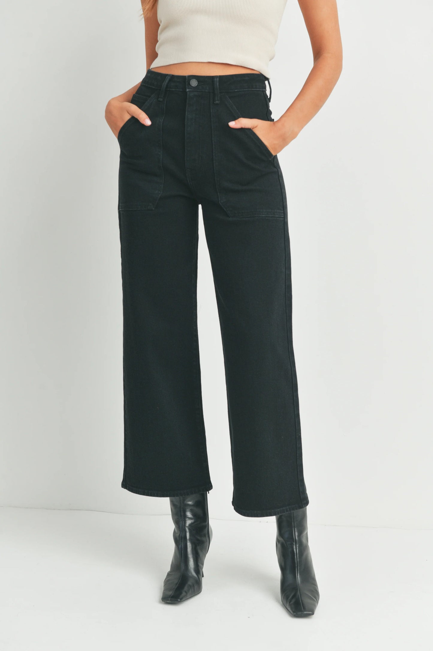 Utility Pocket Jeans - Black