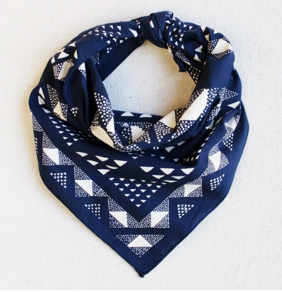 Bandana - Navy Quilt