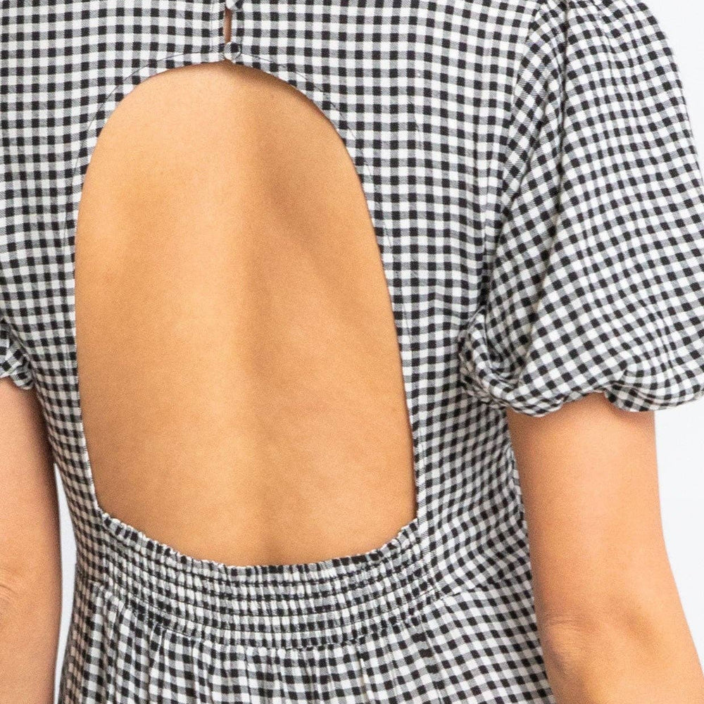 
                      
                        Gingham Puff Sleeve Midi Dress
                      
                    