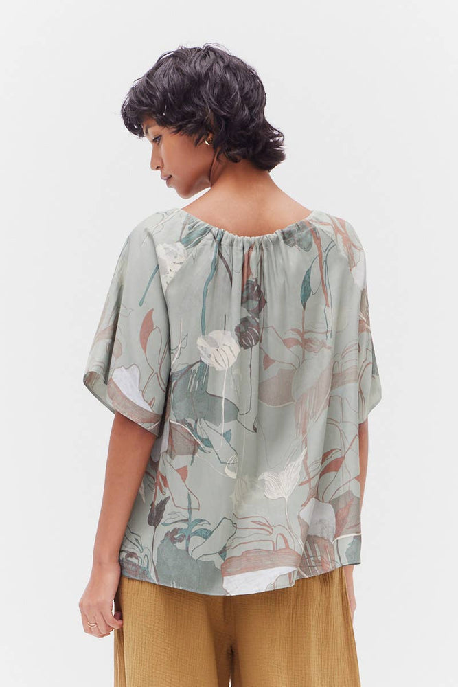 
                      
                        Printed Floral Blouse - Foliage
                      
                    
