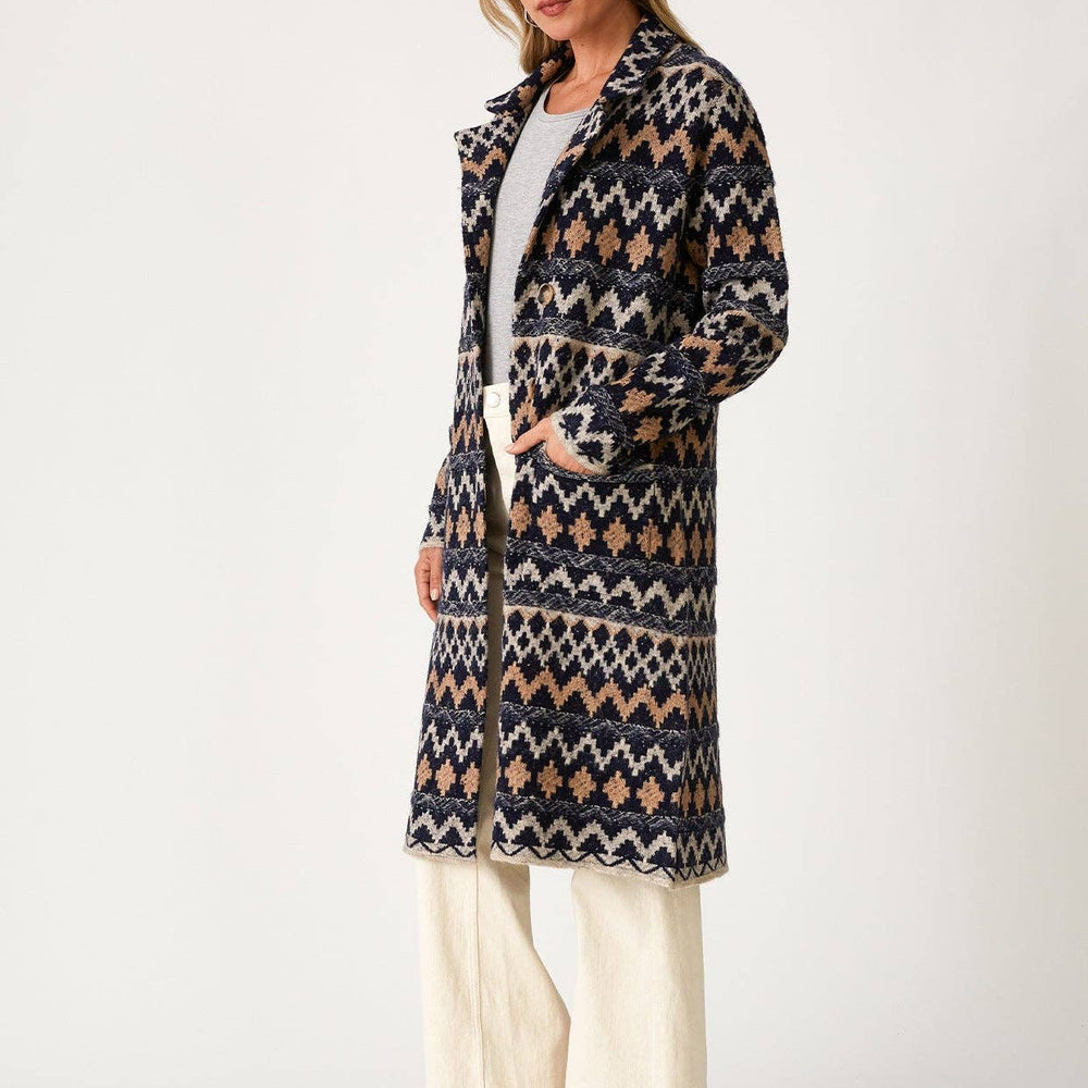 Chevron Knit Cardigan