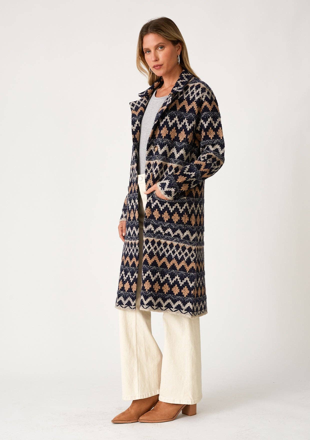 Chevron Knit Cardigan